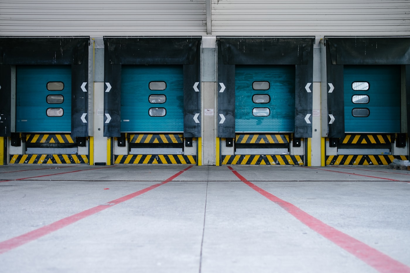 Industrial roller shutters and loading bays